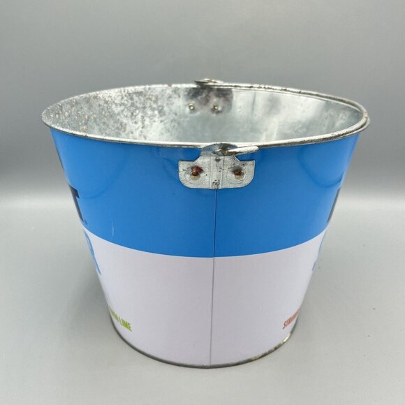 Bud Light Seltzer Metal Ice Beer Bucket & Handle Ice Pail Drink Parties - Picture 4 of 8